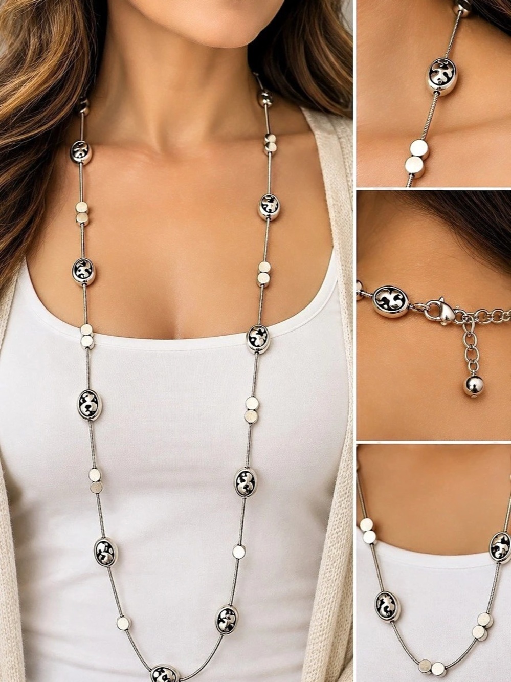 Brighton Contempo Long Silver Necklace
